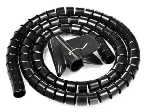POWERTECH δεματικό καλωδίων TIES-083, πλαστικό, Φ20mm, 2m, μαύρο