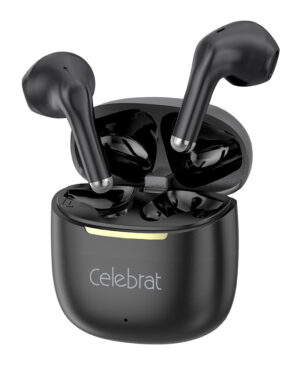 CELEBRAT earphones με θήκη φόρτισης W79, True Wireless, 13mm, 30/300mAh, μαύρα